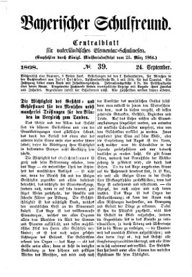 Bayerischer Schulfreund Donnerstag 24. September 1868