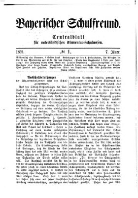 Bayerischer Schulfreund Donnerstag 7. Januar 1869