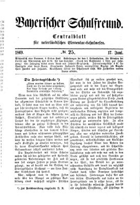 Bayerischer Schulfreund Donnerstag 17. Juni 1869