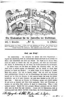 Bayerische Schulzeitung Freitag 3. Oktober 1856