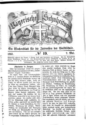 Bayerische Schulzeitung Donnerstag 7. Mai 1857