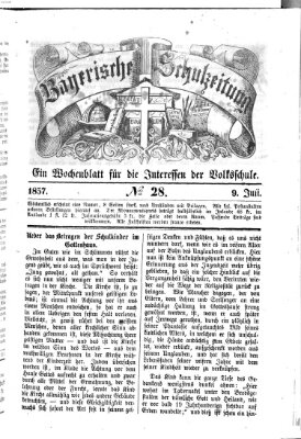 Bayerische Schulzeitung Donnerstag 9. Juli 1857