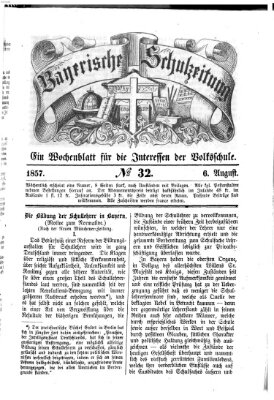 Bayerische Schulzeitung Donnerstag 6. August 1857