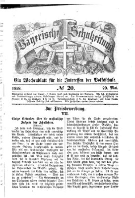 Bayerische Schulzeitung Donnerstag 20. Mai 1858