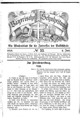 Bayerische Schulzeitung Donnerstag 3. Juni 1858