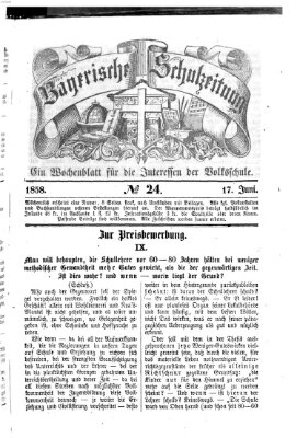 Bayerische Schulzeitung Donnerstag 17. Juni 1858