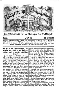 Bayerische Schulzeitung Donnerstag 24. Februar 1859