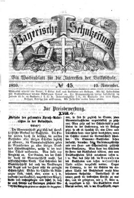 Bayerische Schulzeitung Donnerstag 10. November 1859