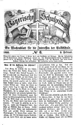 Bayerische Schulzeitung Donnerstag 9. Februar 1860