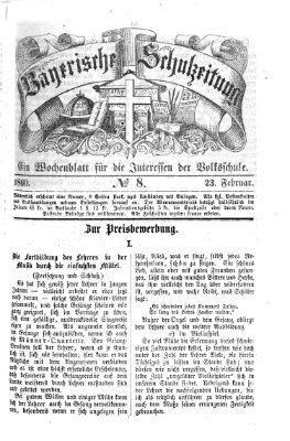 Bayerische Schulzeitung Donnerstag 23. Februar 1860