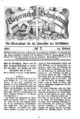 Bayerische Schulzeitung Donnerstag 14. Februar 1861