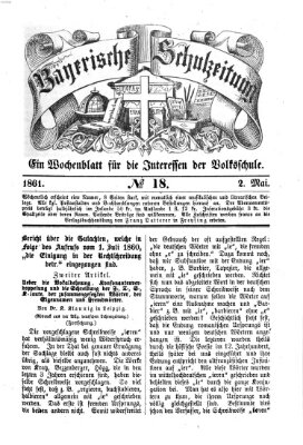 Bayerische Schulzeitung Donnerstag 2. Mai 1861