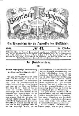 Bayerische Schulzeitung Donnerstag 24. Oktober 1861