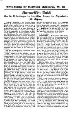 Bayerische Schulzeitung Donnerstag 14. November 1861