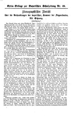 Bayerische Schulzeitung Donnerstag 28. November 1861