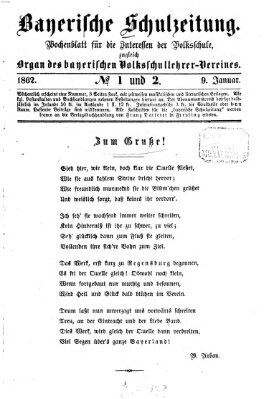 Bayerische Schulzeitung Donnerstag 9. Januar 1862