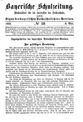 Bayerische Schulzeitung Donnerstag 8. Mai 1862