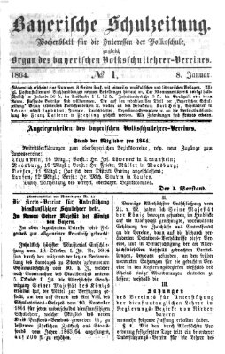 Bayerische Schulzeitung Freitag 8. Januar 1864