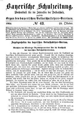 Bayerische Schulzeitung Samstag 29. Oktober 1864