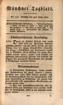 Münchener Tagblatt Samstag 5. Juni 1802