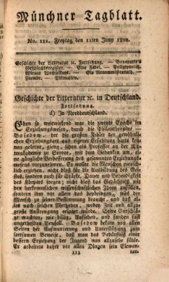 Münchener Tagblatt Freitag 11. Juni 1802