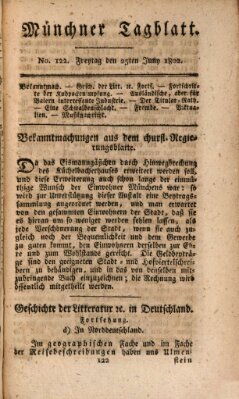 Münchener Tagblatt Freitag 25. Juni 1802