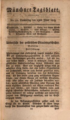 Münchener Tagblatt Donnerstag 13. Januar 1803