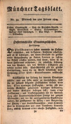 Münchener Tagblatt Mittwoch 9. Februar 1803