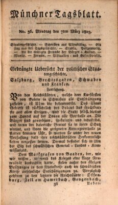 Münchener Tagblatt Montag 7. März 1803