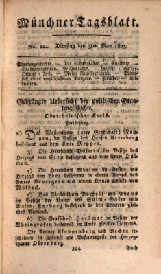 Münchener Tagblatt Dienstag 3. Mai 1803