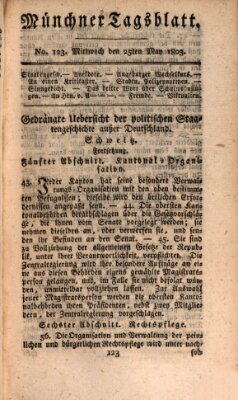 Münchener Tagblatt Mittwoch 25. Mai 1803