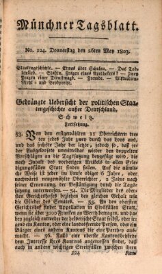 Münchener Tagblatt Donnerstag 26. Mai 1803