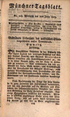 Münchener Tagblatt Mittwoch 1. Juni 1803