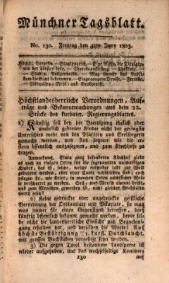 Münchener Tagblatt Freitag 3. Juni 1803