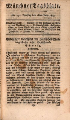 Münchener Tagblatt Dienstag 28. Juni 1803