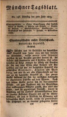 Münchener Tagblatt Dienstag 5. Juli 1803