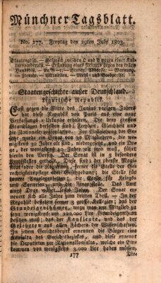 Münchener Tagblatt Freitag 29. Juli 1803