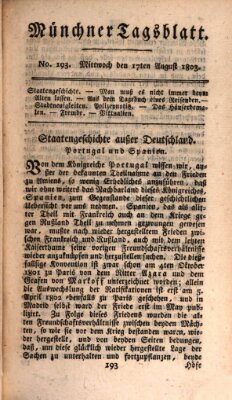 Münchener Tagblatt Mittwoch 17. August 1803