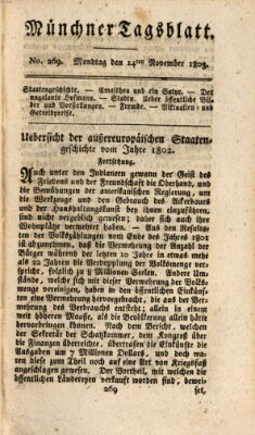 Münchener Tagblatt Montag 14. November 1803