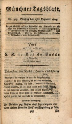 Münchener Tagblatt Dienstag 27. Dezember 1803