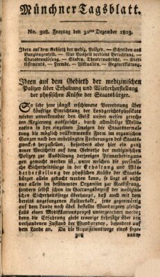 Münchener Tagblatt Freitag 30. Dezember 1803