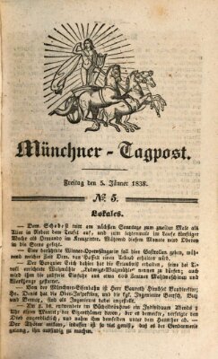 Münchener Tagpost (Münchener Morgenblatt) Freitag 5. Januar 1838