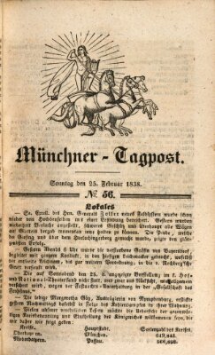 Münchener Tagpost (Münchener Morgenblatt) Sonntag 25. Februar 1838