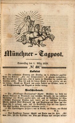 Münchener Tagpost (Münchener Morgenblatt) Donnerstag 1. März 1838