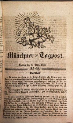 Münchener Tagpost (Münchener Morgenblatt) Freitag 9. März 1838