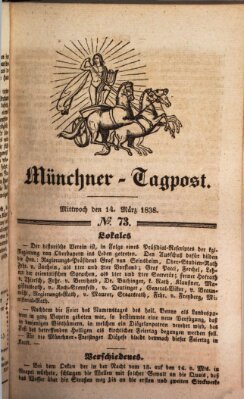 Münchener Tagpost (Münchener Morgenblatt) Mittwoch 14. März 1838