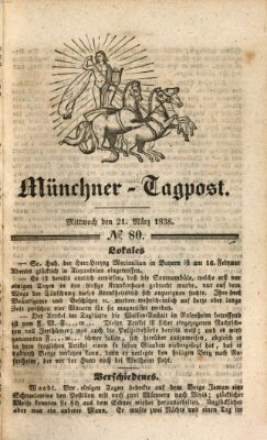 Münchener Tagpost (Münchener Morgenblatt) Mittwoch 21. März 1838