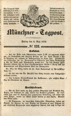 Münchener Tagpost (Münchener Morgenblatt) Freitag 4. Mai 1838