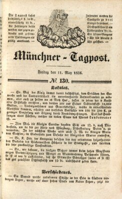 Münchener Tagpost (Münchener Morgenblatt) Freitag 11. Mai 1838