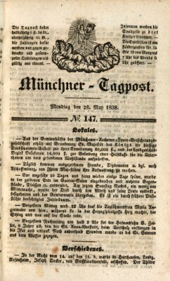 Münchener Tagpost (Münchener Morgenblatt) Montag 28. Mai 1838